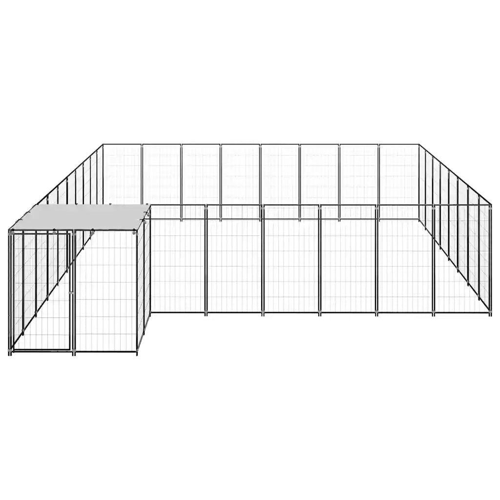 Gabbia per cani 550x440x110 cm in acciaio e polietilene