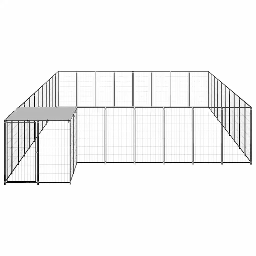 Gabbia per cani 550x550x110 cm in acciaio e polietilene