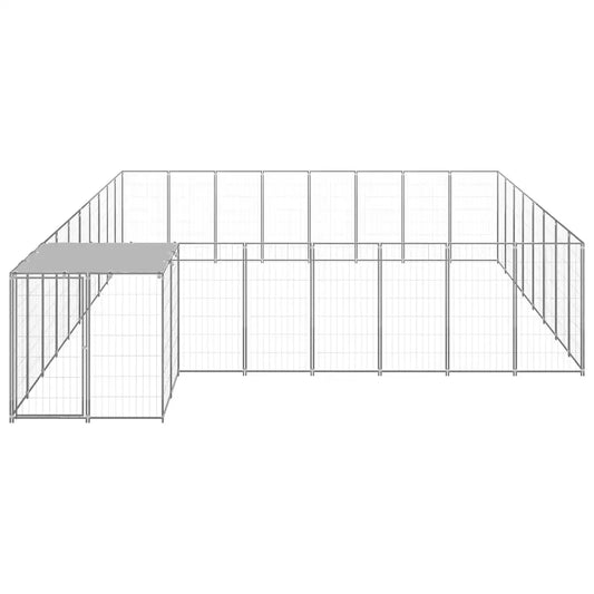 Gabbia per cani 550x440x110 cm in acciaio e polietilene