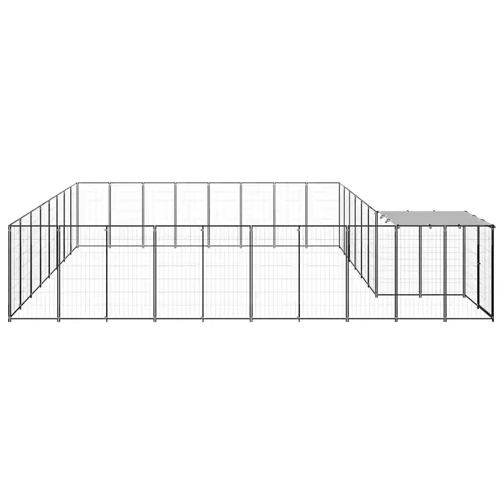 Gabbia per cani 550x440x110 cm in acciaio e polietilene
