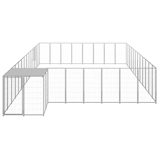 Gabbia per cani 770x440x110 cm in acciaio con tetto