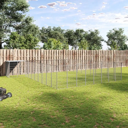 Gabbia per cani 550x550x110 cm in acciaio e polietilene