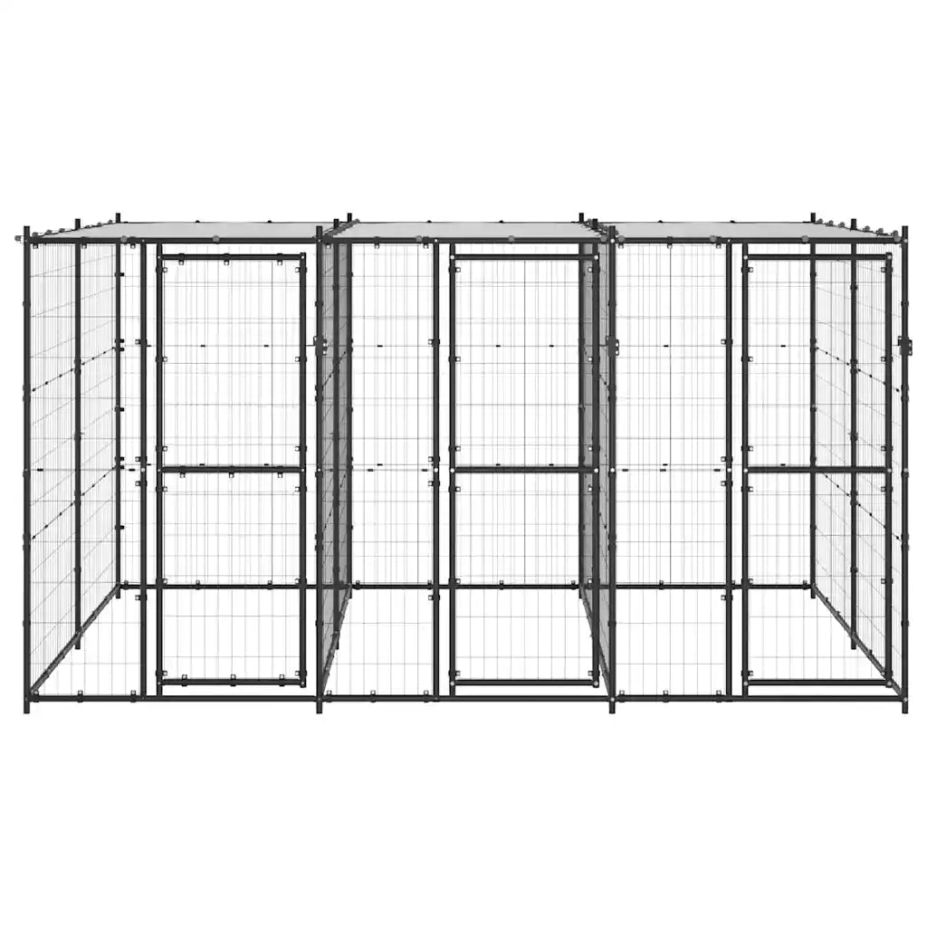 Gabbia per cani da esterno 330x220x180 cm, rete