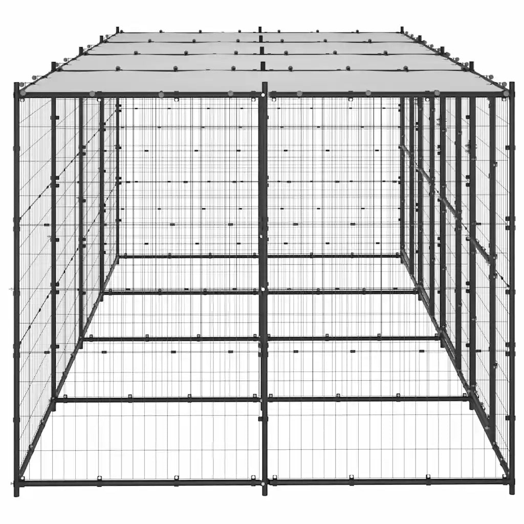 Gabbia per cani da esterno in acciaio zincato 440x220x180 cm