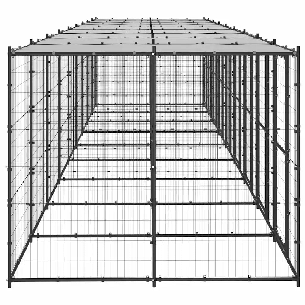 Gabbia per cani da esterno in acciaio zincato 990x220x180 cm