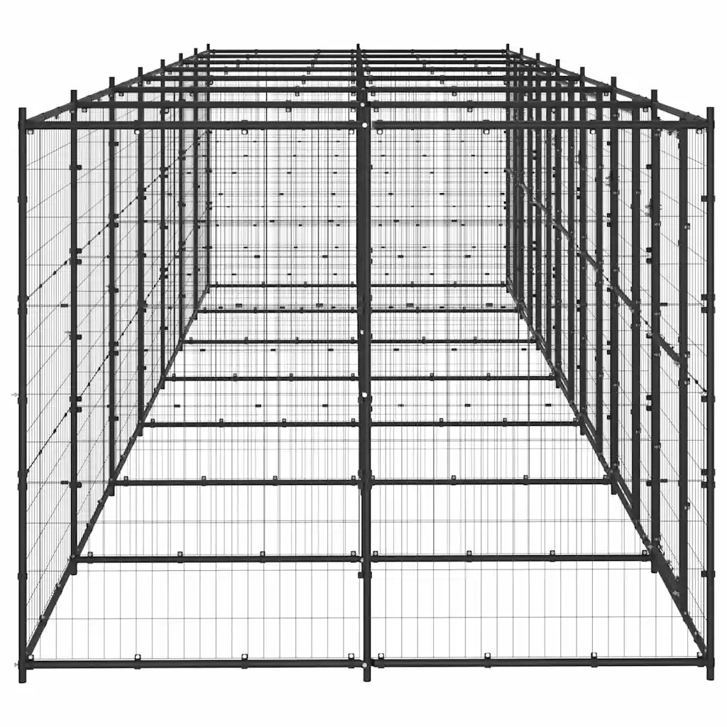 Gabbia per cani da esterno in acciaio zincato 770x220x180 cm