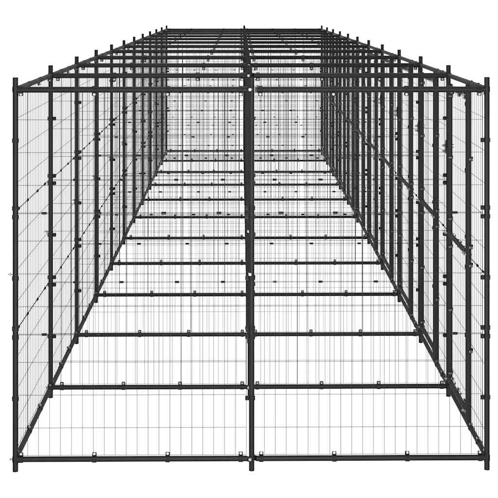 Gabbia per Cani da Esterno in Acciaio 26,62 m²
