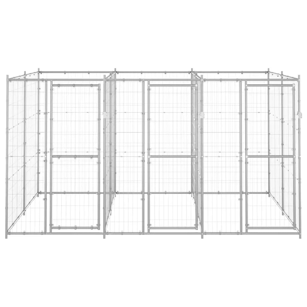 Gabbia per cani da esterno 330x220x180 cm, rete