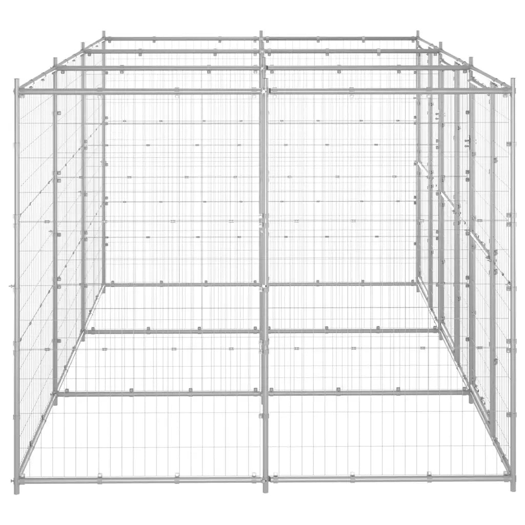 Gabbia per cani da esterno 330x220x180 cm, rete