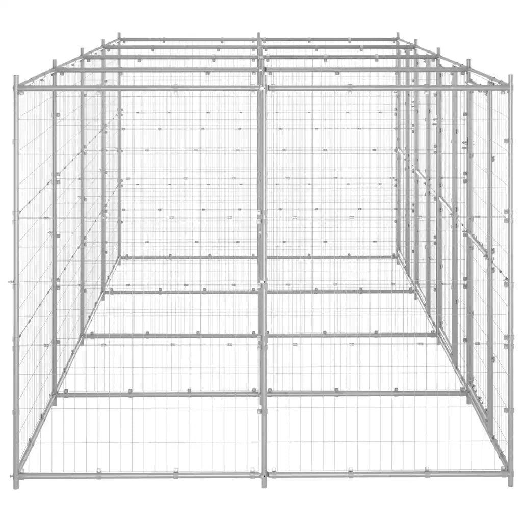 Gabbia per cani da esterno in acciaio zincato 440x220x180 cm