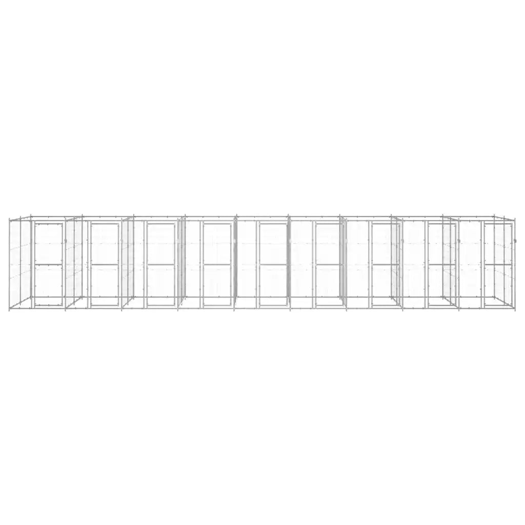 Gabbia per cani da esterno in acciaio zincato 990x220x180 cm