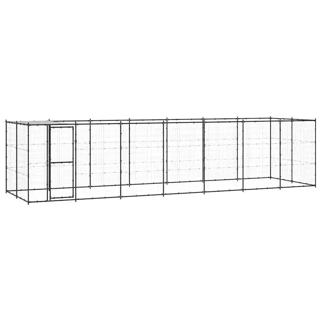 Gabbia per cani da esterno in acciaio zincato 770x220x180 cm