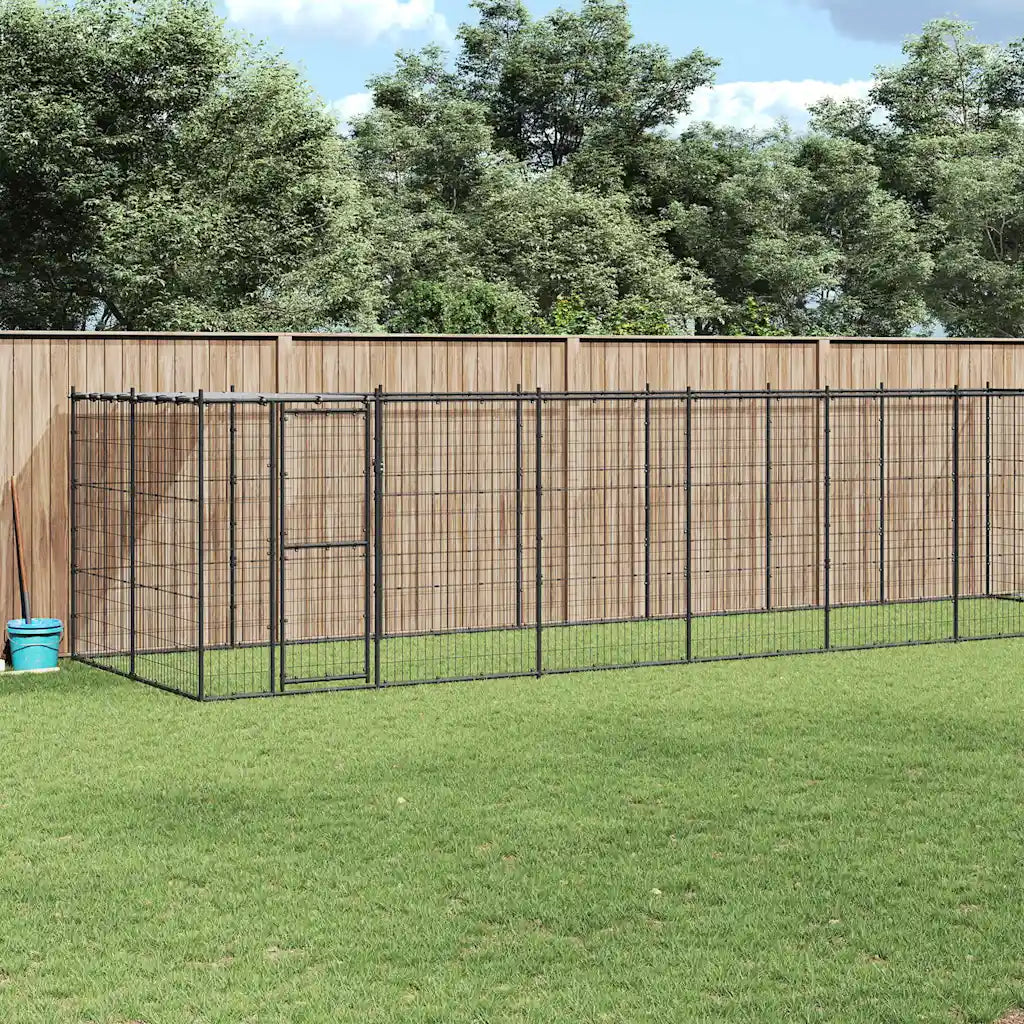 Gabbia per cani da esterno in acciaio zincato 770x220x180 cm