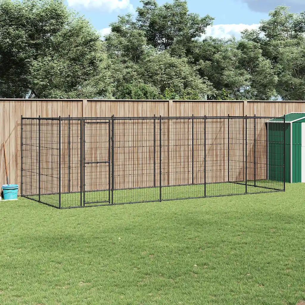Gabbia per cani da esterno in acciaio zincato 550x220x180 cm