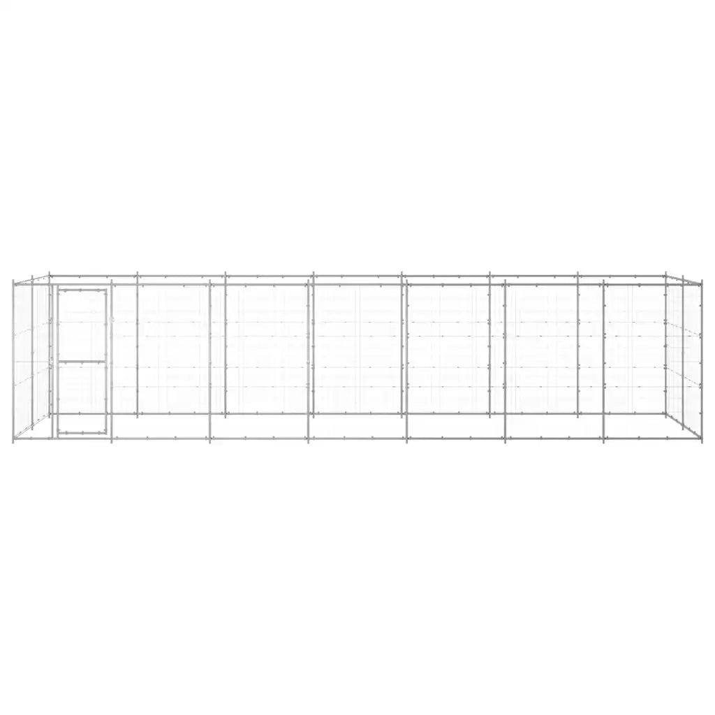 Gabbia per cani da esterno in acciaio zincato 770x220x180 cm
