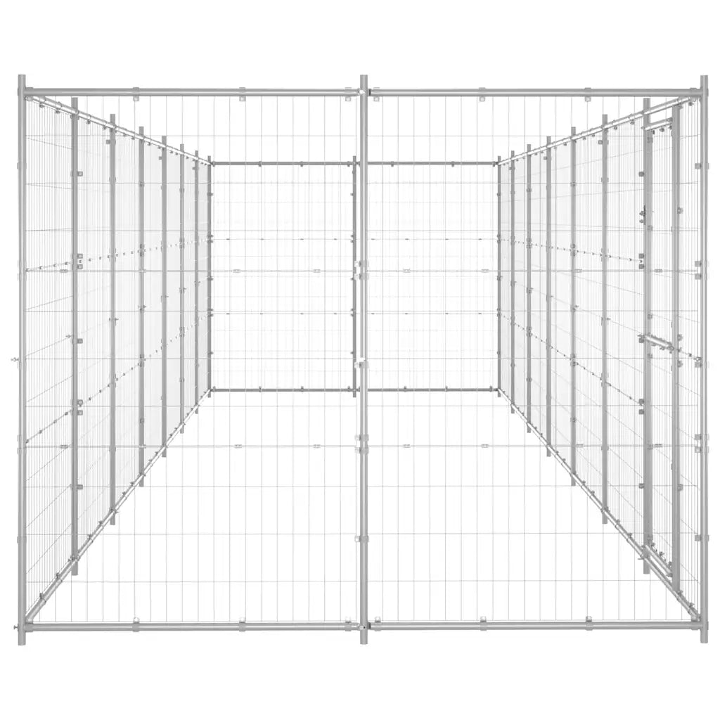 Gabbia per cani da esterno in acciaio zincato 770x220x180 cm