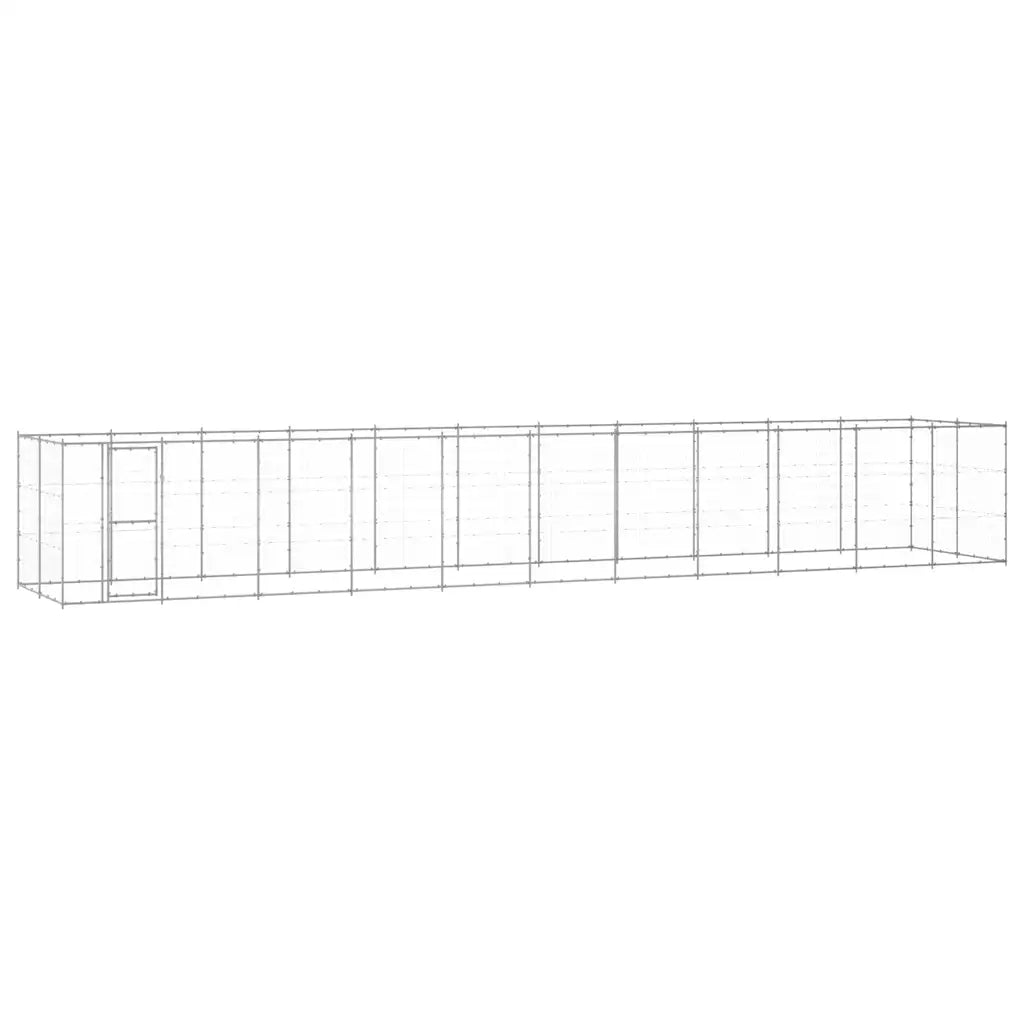 Gabbia per cani da esterno in acciaio zincato 1210x220x180 cm