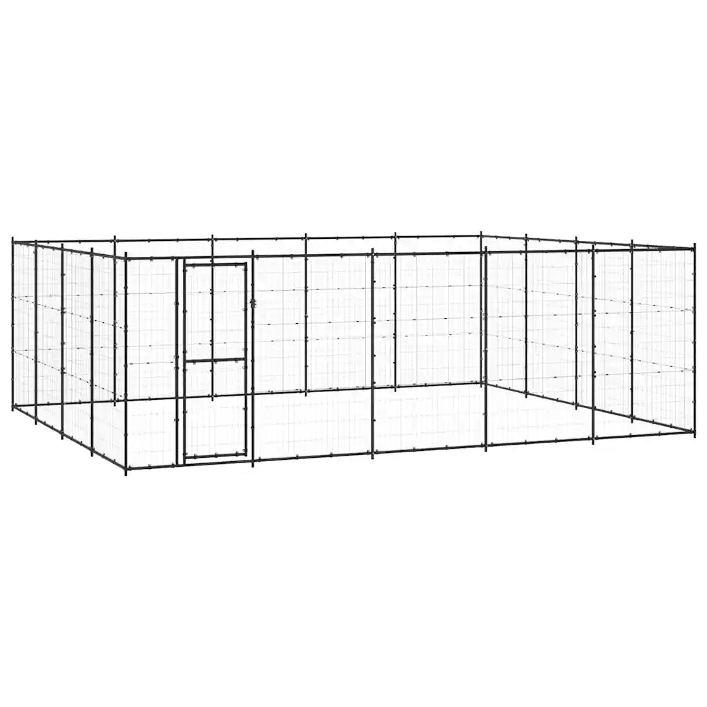 Gabbia per cani da esterno in acciaio zincato 550x440x180 cm