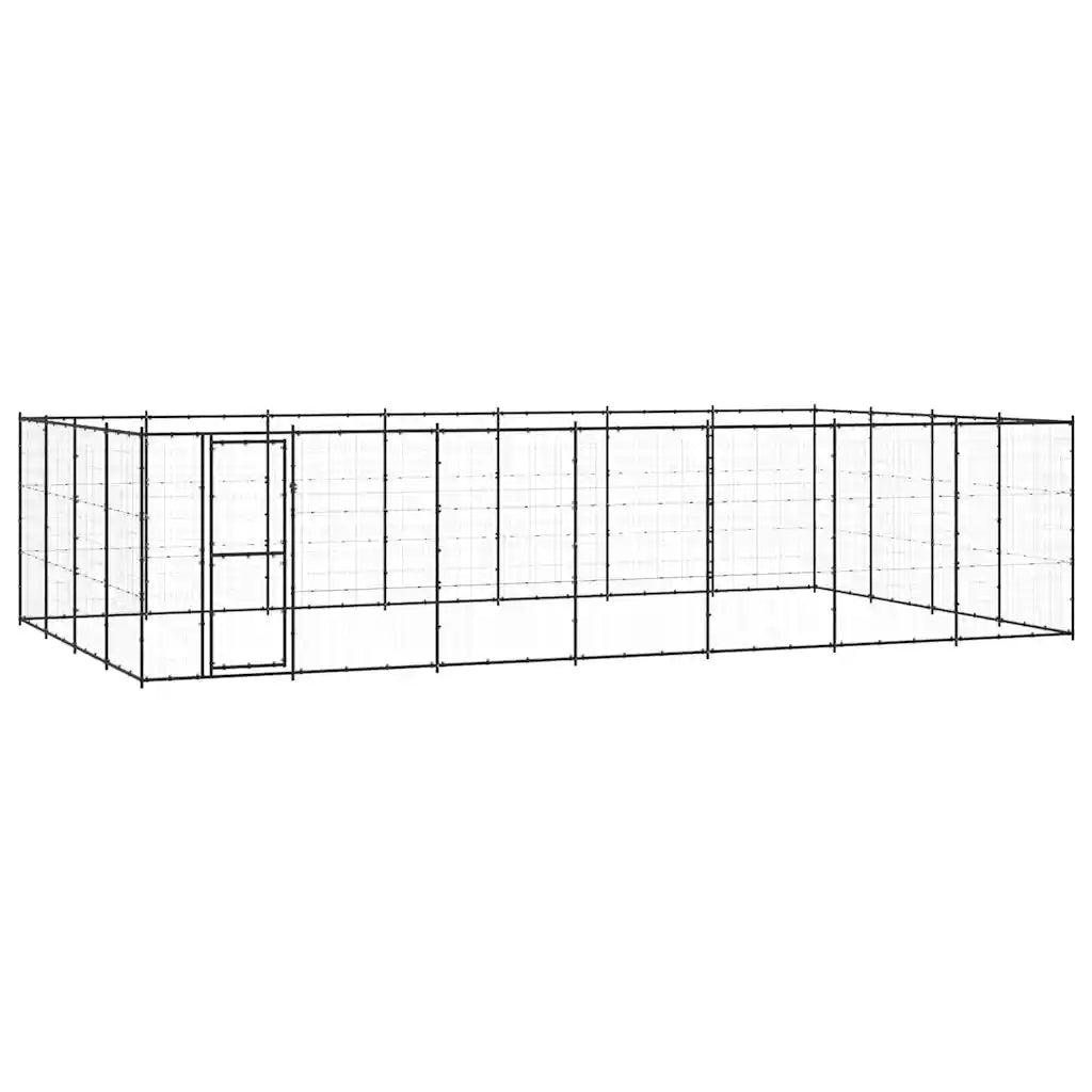 Gabbia per cani da esterno in acciaio zincato 770x440x180 cm