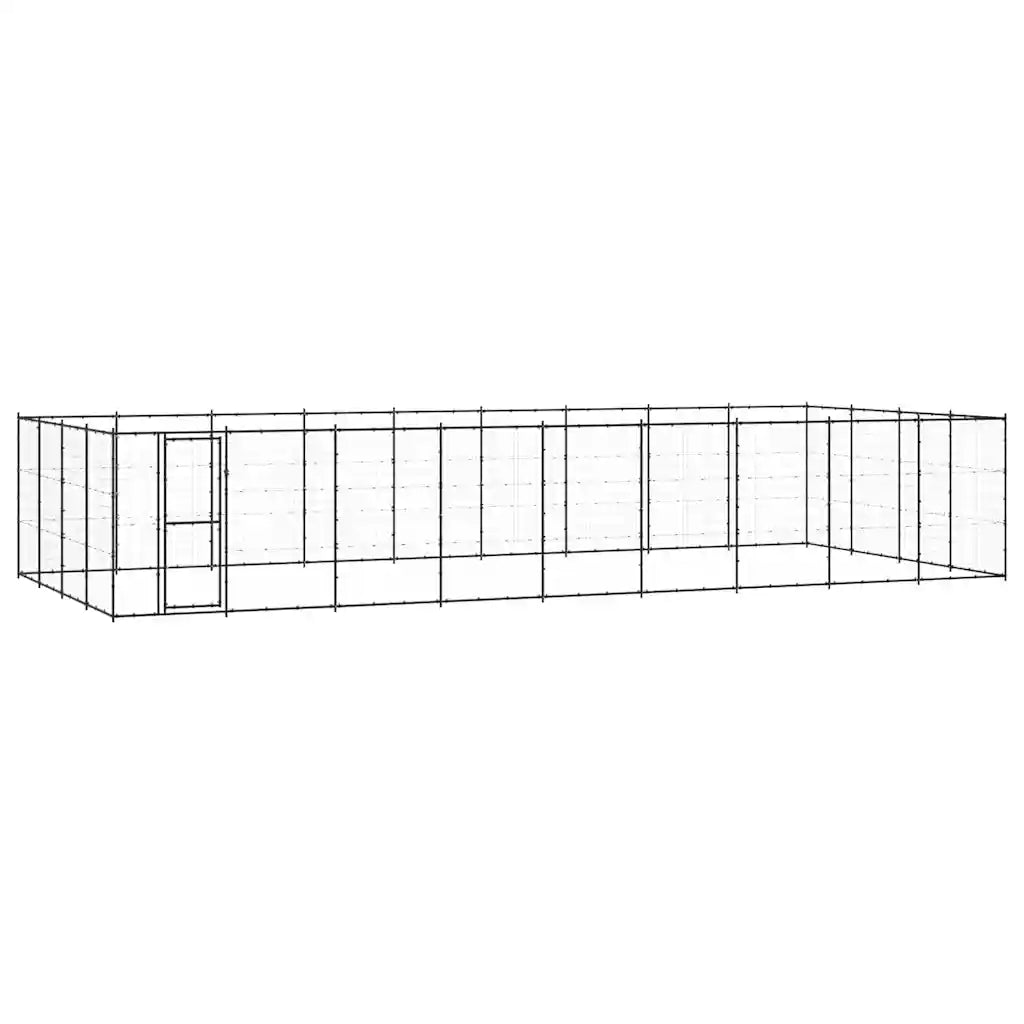 Gabbia per cani da esterno in acciaio zincato 990x440x180 cm