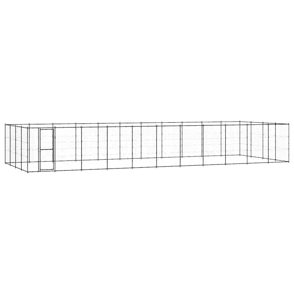 Gabbia per cani da esterno in acciaio zincato 1210 x 440 x 180 cm