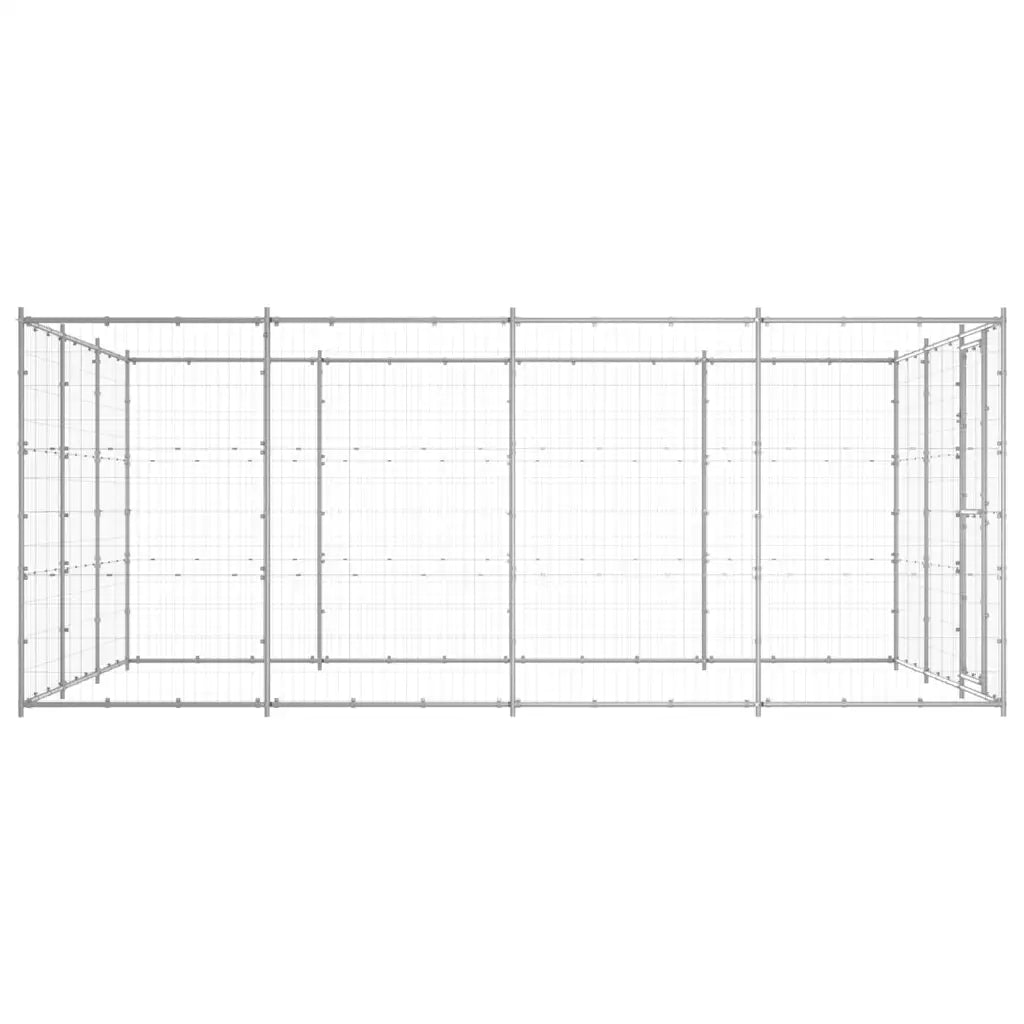Gabbia per cani da esterno in acciaio zincato 330x440x180 cm