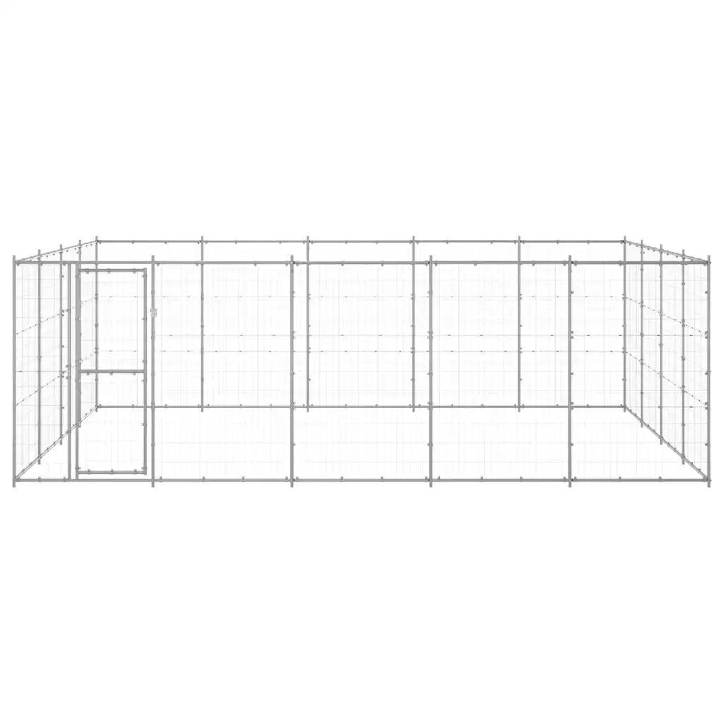 Gabbia per cani da esterno in acciaio zincato 550x440x180 cm