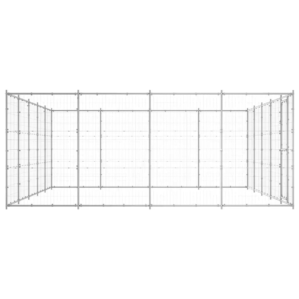 Gabbia per cani da esterno in acciaio zincato 550x440x180 cm