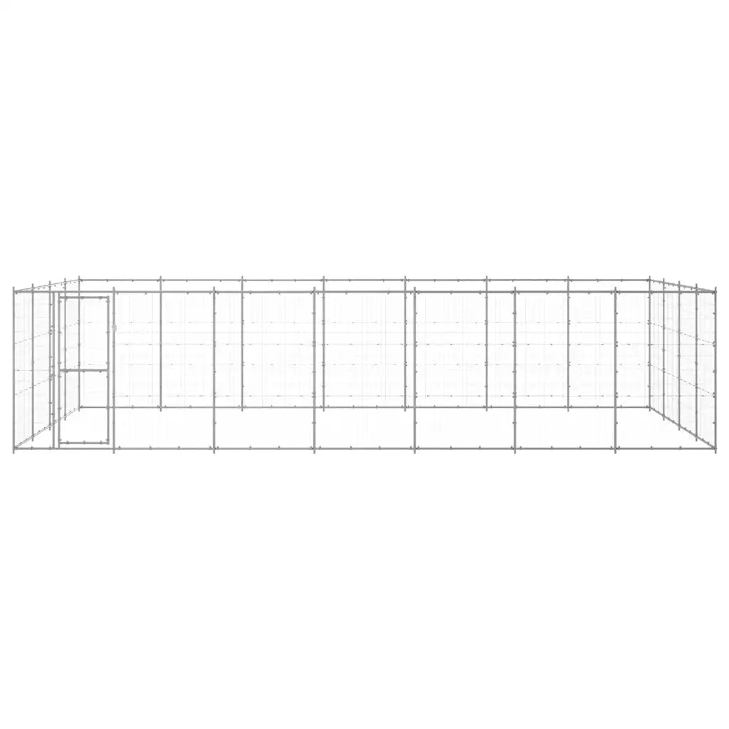 Gabbia per cani da esterno in acciaio zincato 770x440x180 cm
