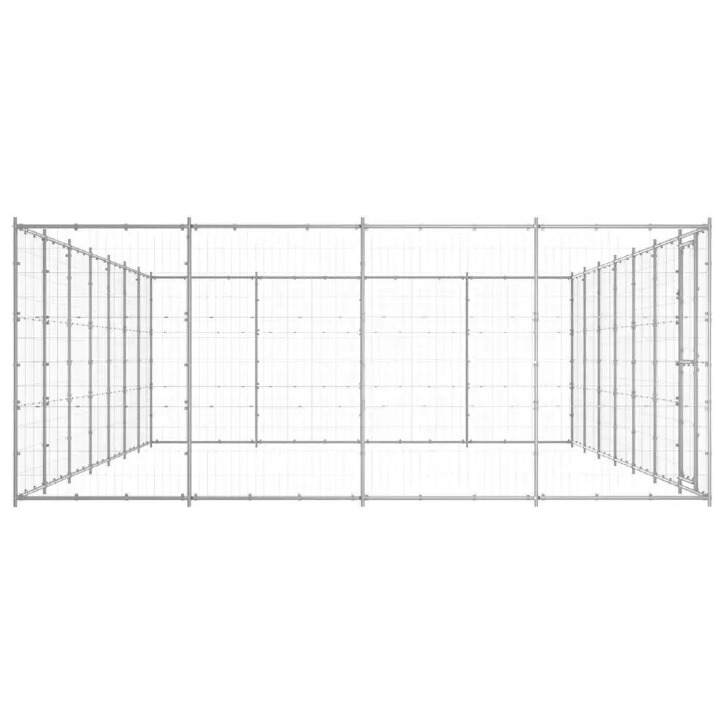 Gabbia per cani da esterno in acciaio zincato 770x440x180 cm