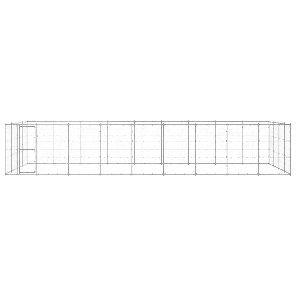Gabbia per cani da esterno in acciaio zincato 990x440x180 cm