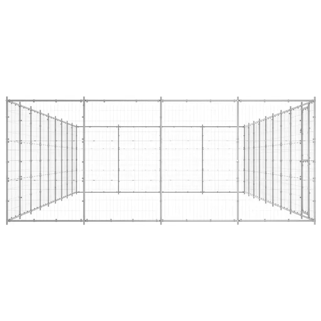 Gabbia per cani da esterno in acciaio zincato 990x440x180 cm