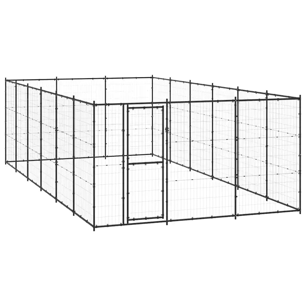 Gabbia per cani da esterno in acciaio zincato 330x660x180 cm