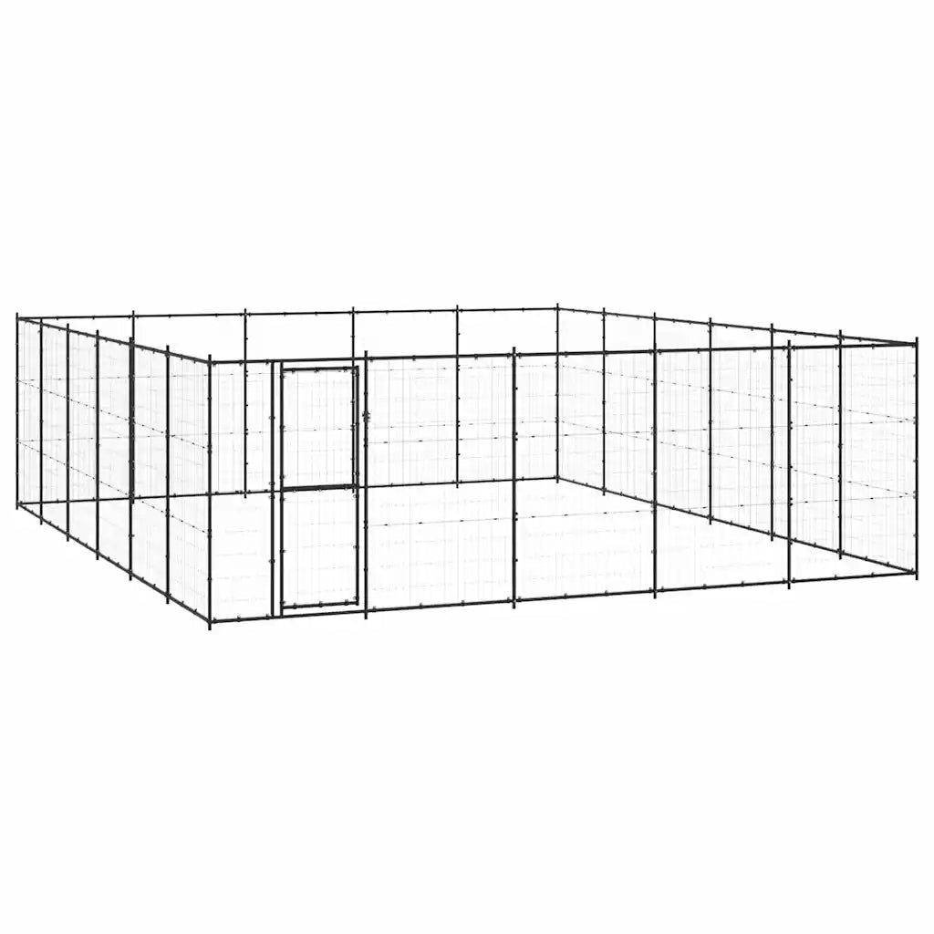 Gabbia per cani da esterno in acciaio zincato 550x660x180 cm