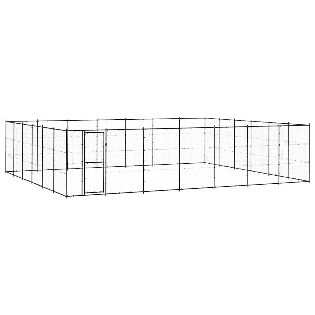Gabbia per cani da esterno in acciaio zincato 770x660x180 cm