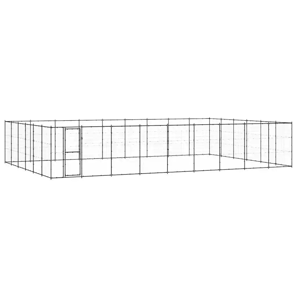Gabbia per cani da esterno in acciaio zincato 990x660x180 cm