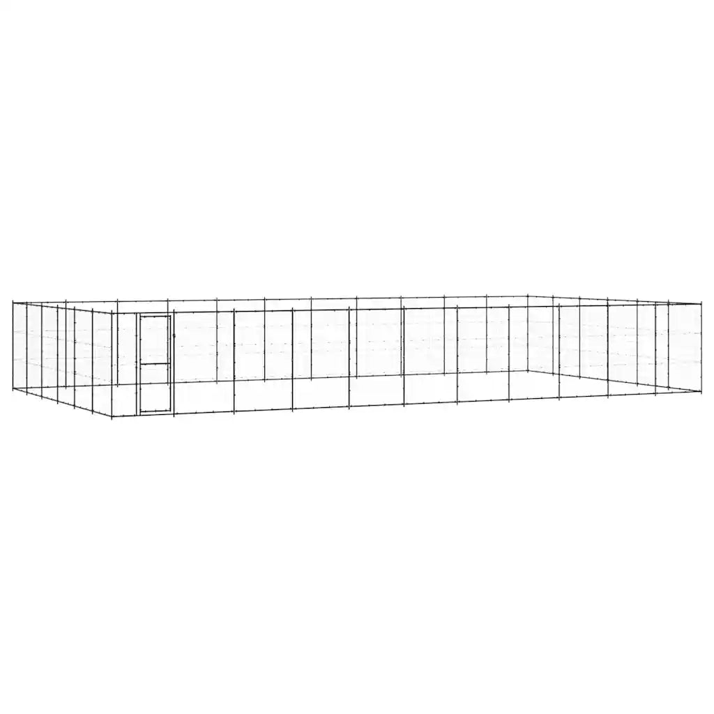 Gabbia per cani da esterno in acciaio zincato 1210x660x180 cm