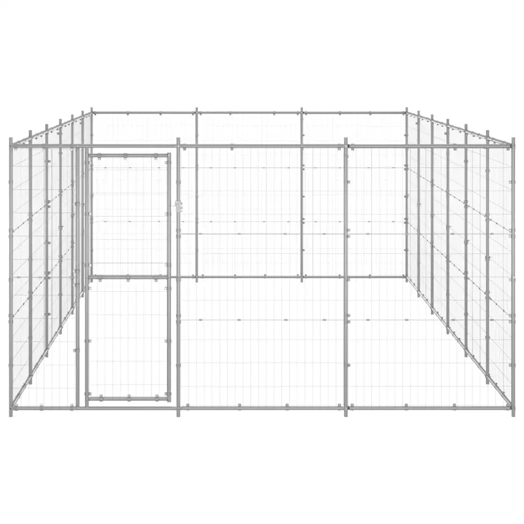 Gabbia per cani da esterno in acciaio zincato 330x660x180 cm