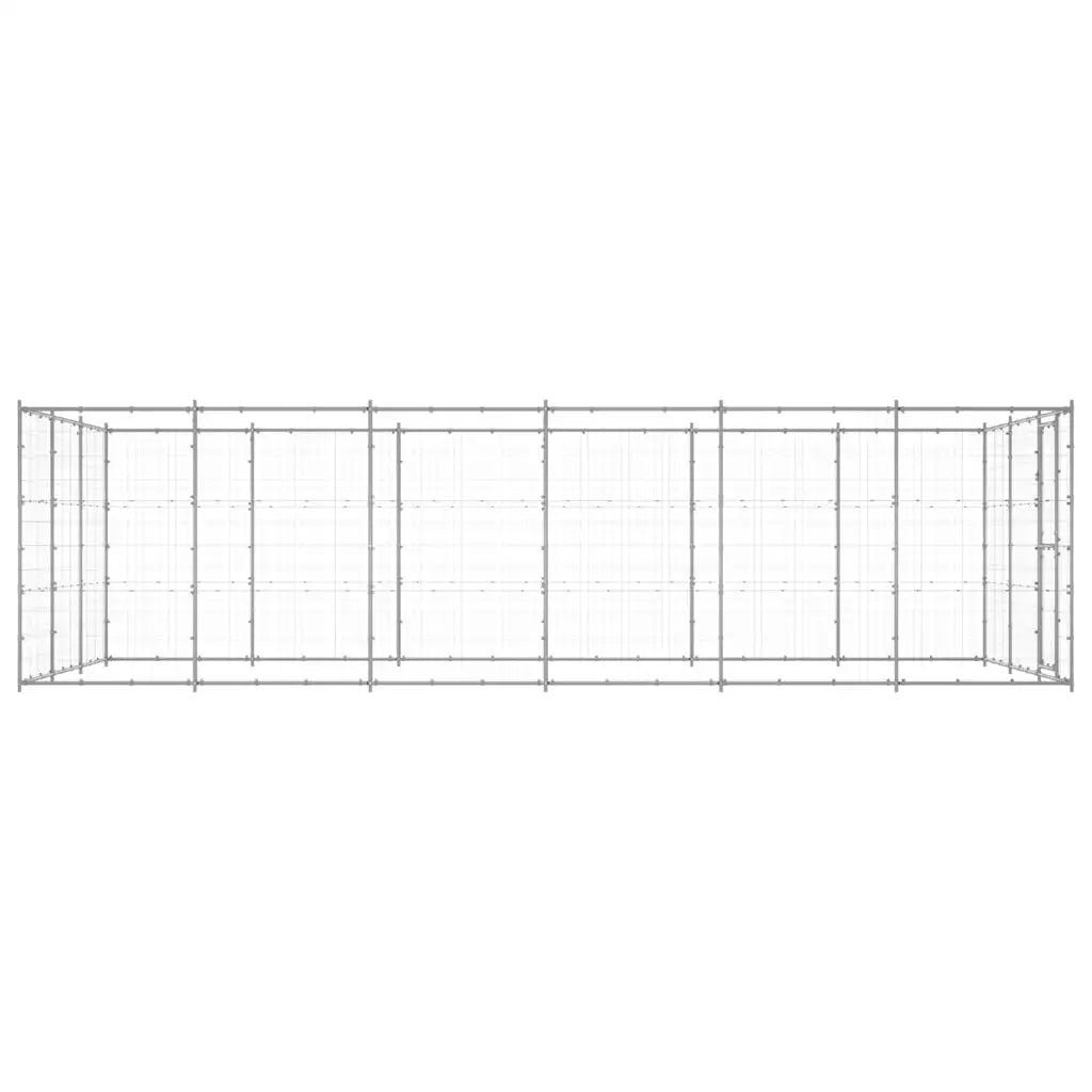 Gabbia per cani da esterno in acciaio zincato 330x660x180 cm