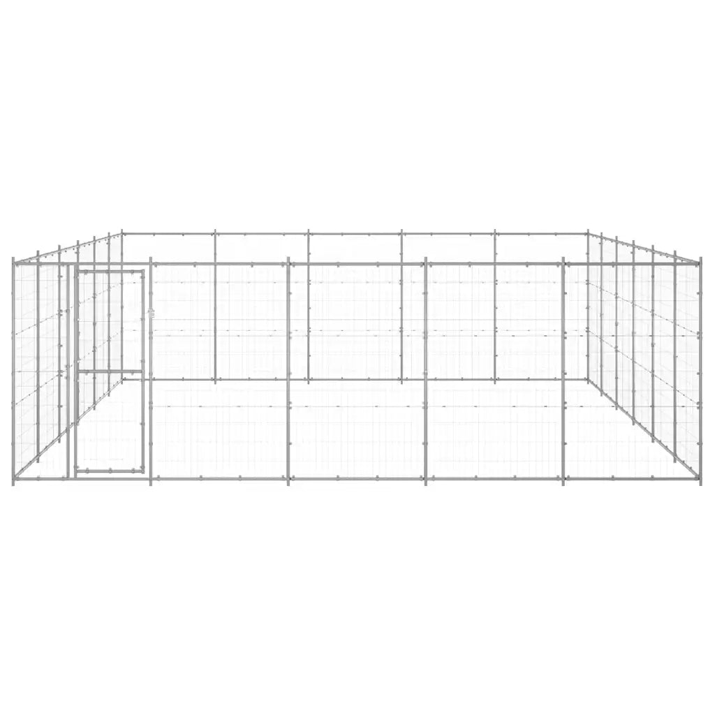 Gabbia per cani da esterno in acciaio zincato 550x660x180 cm
