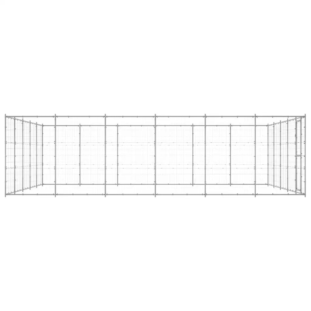 Gabbia per cani da esterno in acciaio zincato 550x660x180 cm
