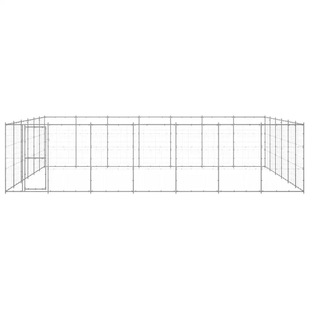Gabbia per cani da esterno in acciaio zincato 770x660x180 cm
