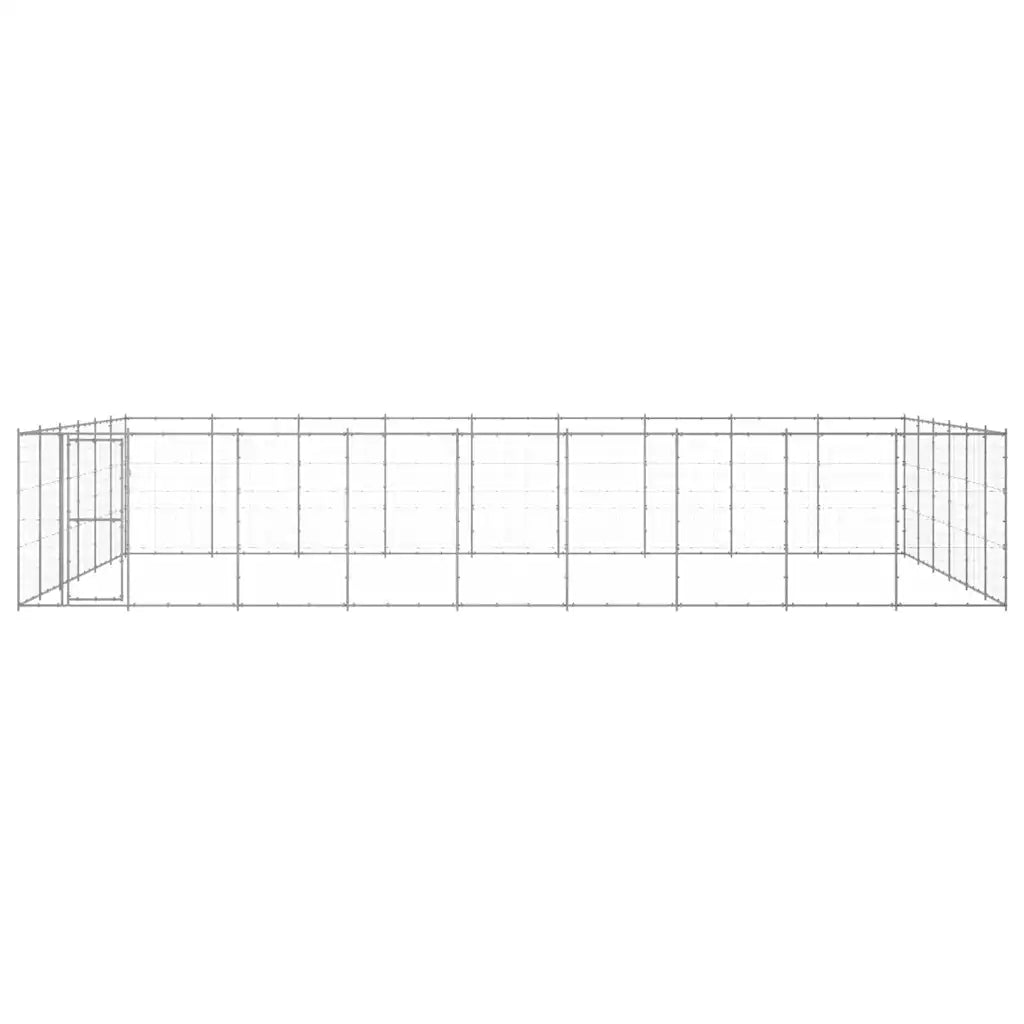 Gabbia per cani da esterno in acciaio zincato 990x660x180 cm