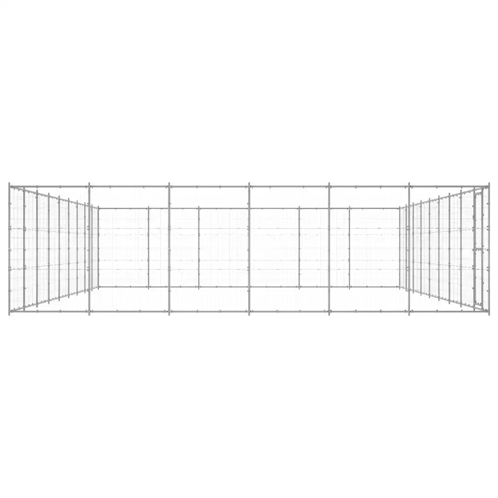 Gabbia per cani da esterno in acciaio zincato 990x660x180 cm