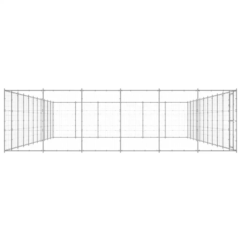 Gabbia per cani da esterno in acciaio zincato 1210x660x180 cm