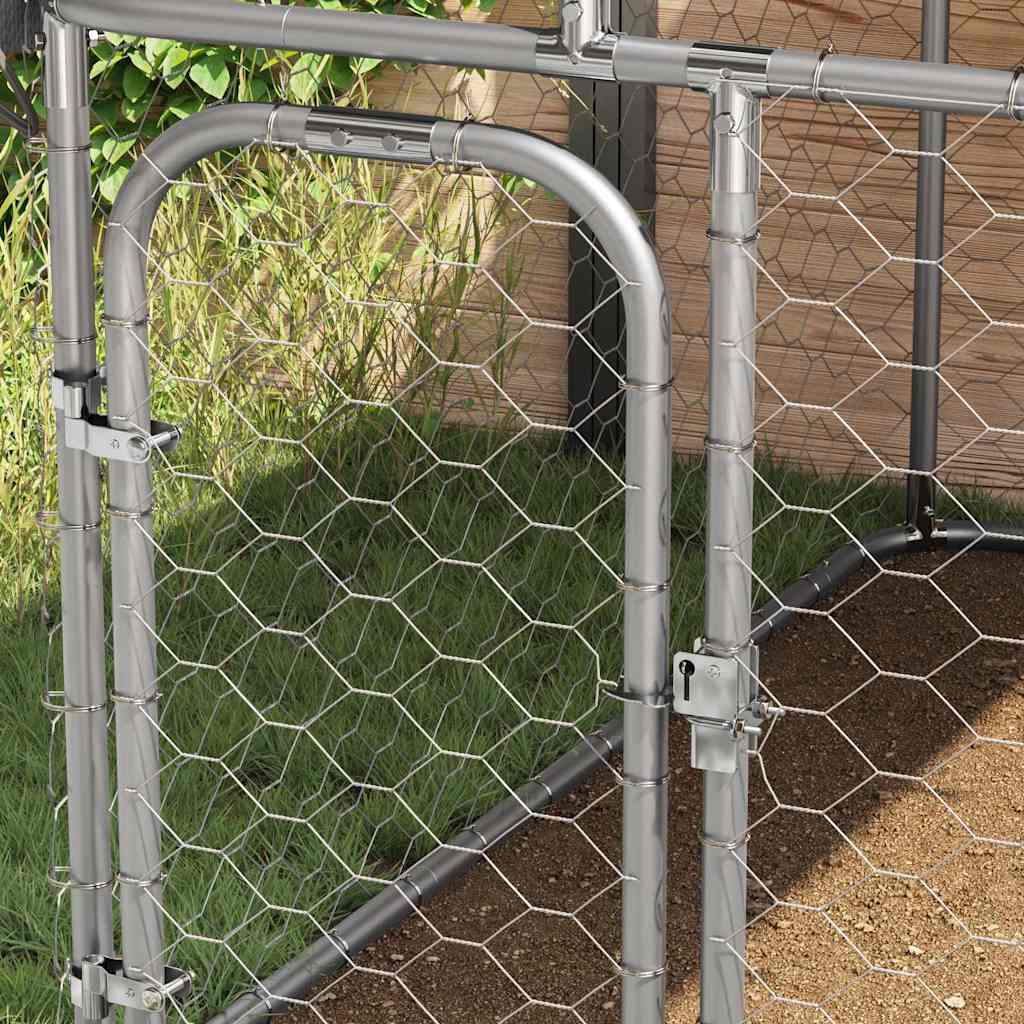 Gabbia per Cani da Esterno con Tetto 400x100x150 cm