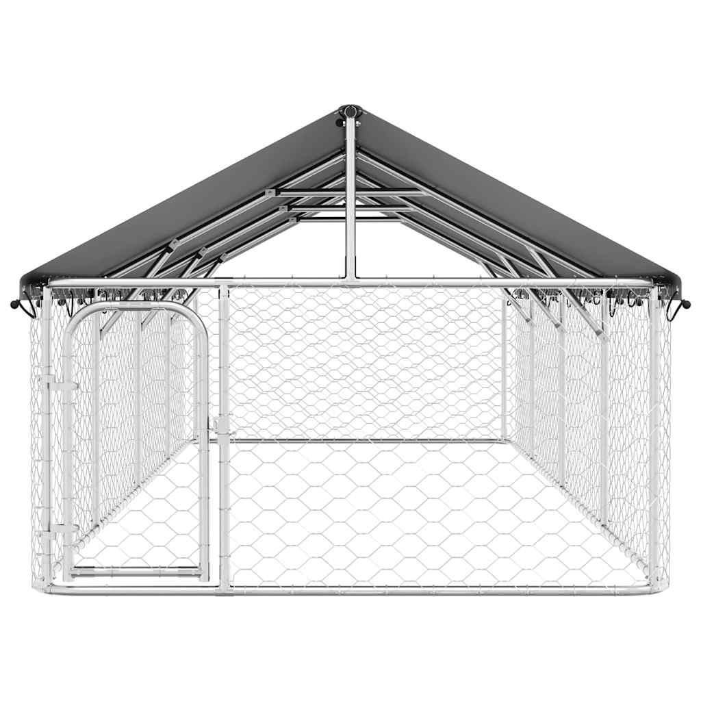 Gabbia per Cani da Esterno con Tetto 600x200x150 cm