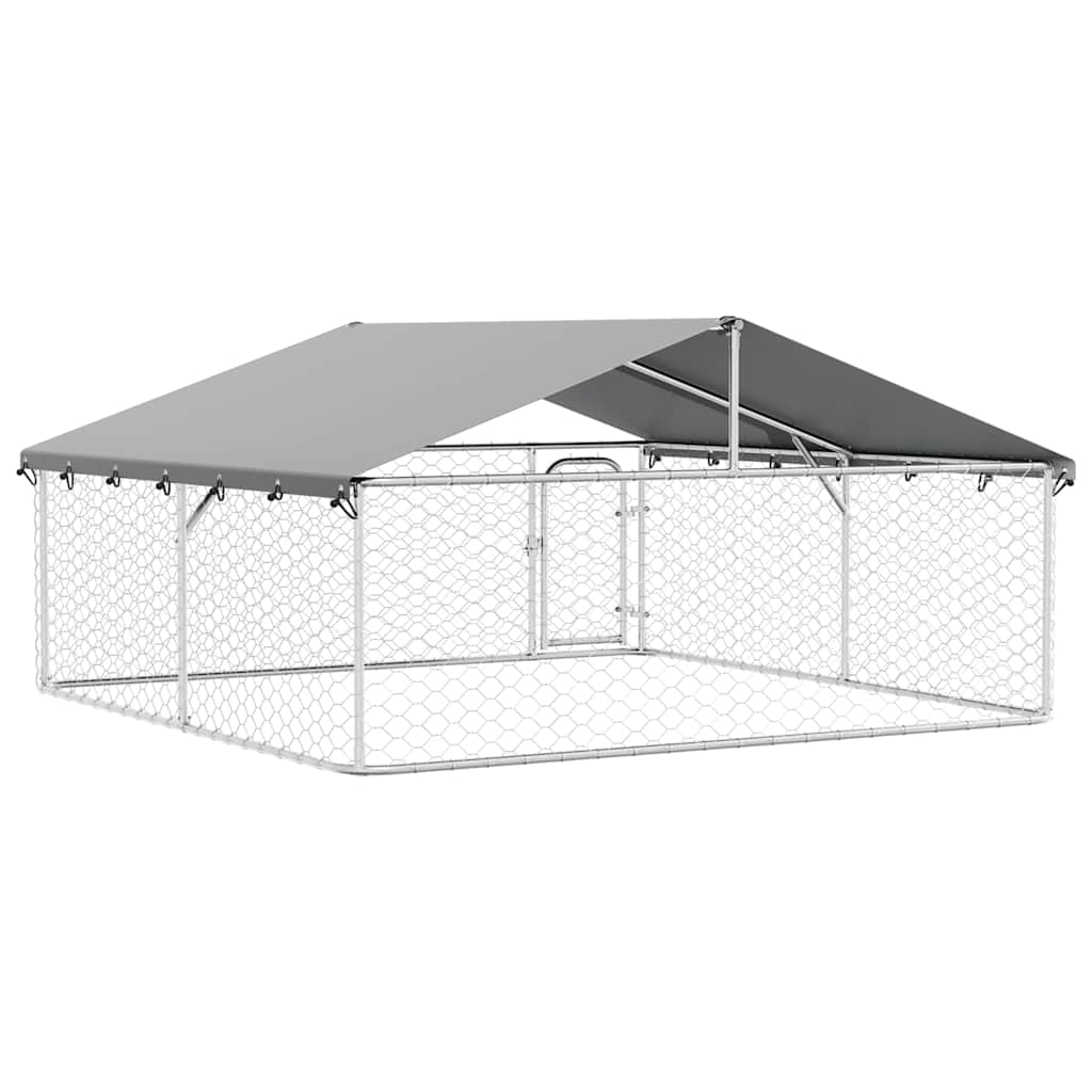 Gabbia per Cani da Esterno con Tetto 300x300x150 cm