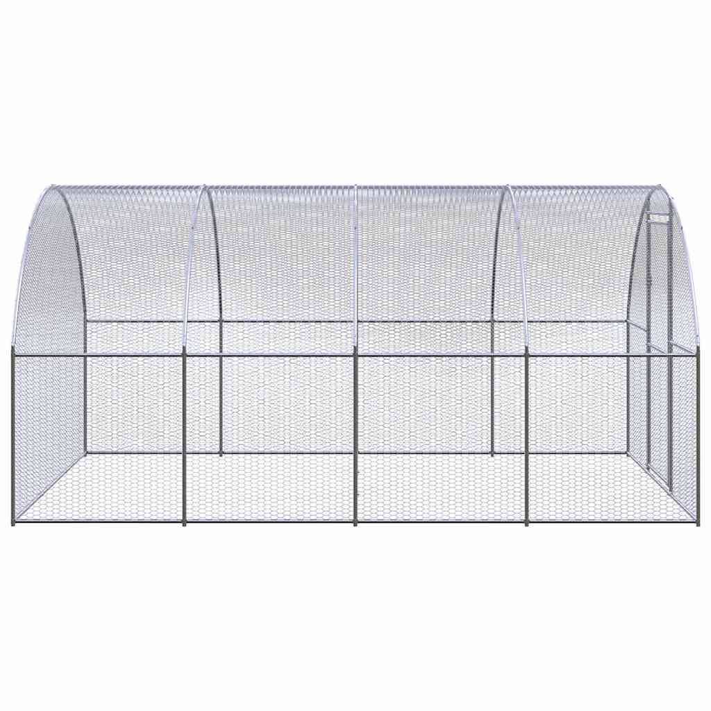 Pollaio per Esterni 3x4x2 m in Acciaio Zincato