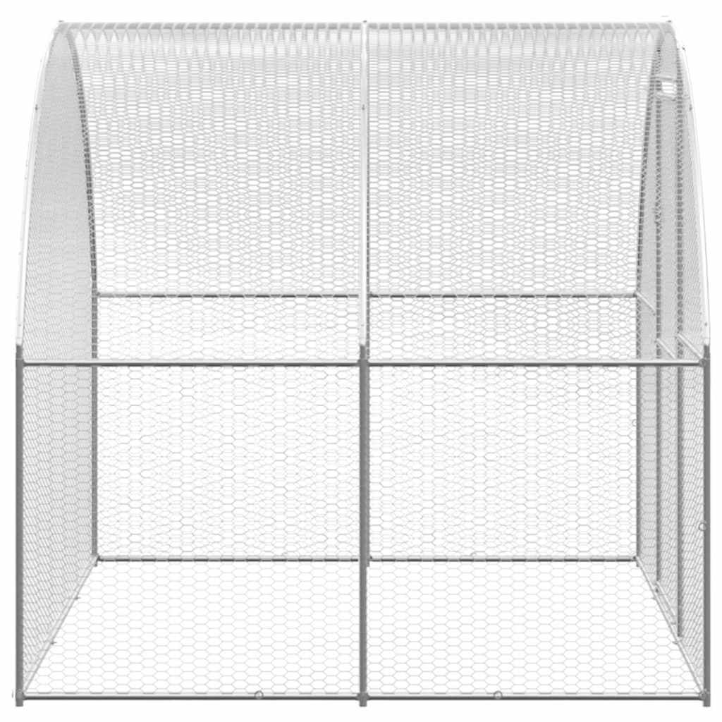 Gabbia per Polli da Esterno 3x16x2 m in Acciaio Zincato